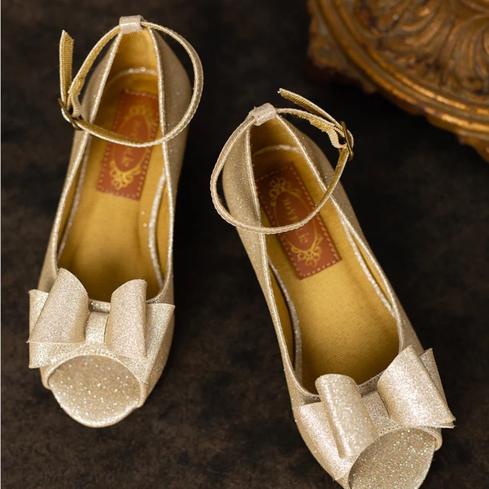 VALERIA HEEL IN LIGHT GOLD  (Joyfolie)